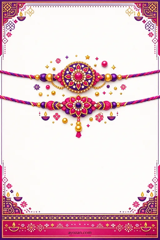 Tamil Raksha Bandhan · Contemporary — Tamil Hindu Modern Raksha Bandhan invitation card design from Ayozan