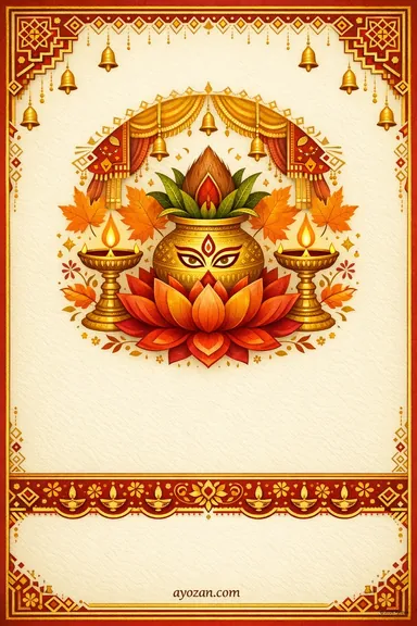 Tamil Durga Puja · Classic — Durga Puja greeting card design