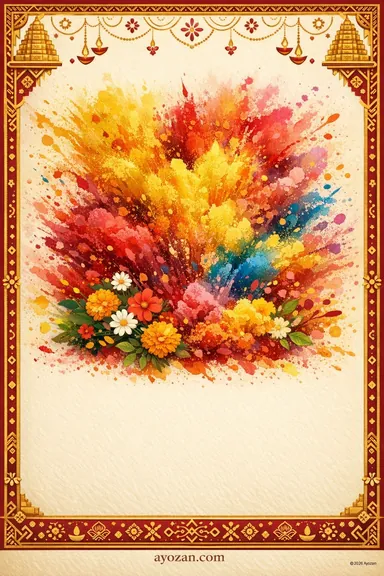 Tamil Holi · Classic — Holi greeting card design