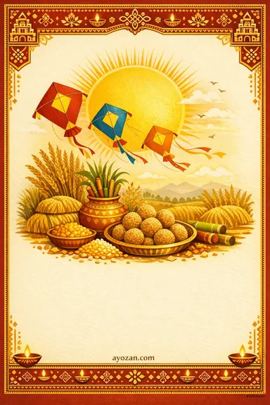 Tamil Makar Sankranti · Classic — Makar Sankranti greeting card design