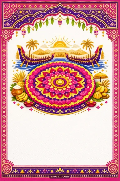 Andhra Onam · Contemporary — Onam greeting card design