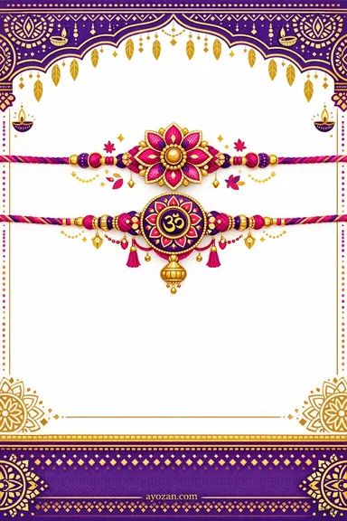 Andhra Raksha Bandhan · Contemporary — Raksha Bandhan greeting card design