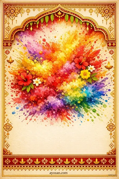 Andhra Holi · Classic — Holi greeting card design