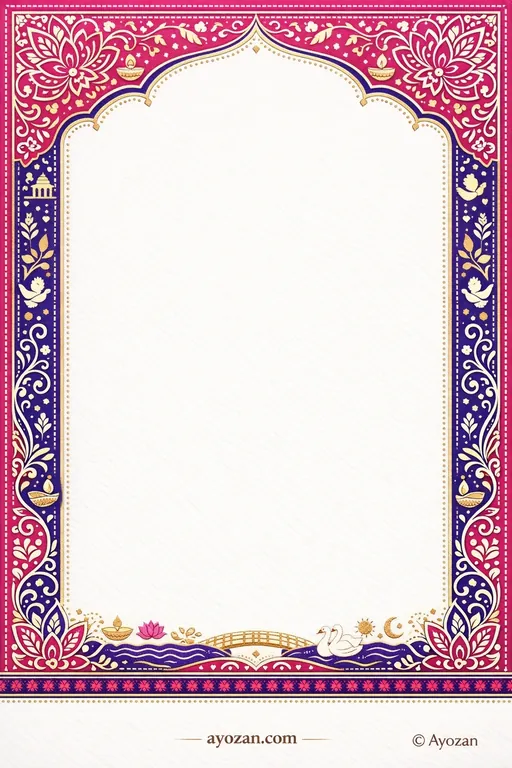 Bengali Greeting · Contemporary — Bengali Hindu Modern Personal Greetings invitation card design from Ayozan