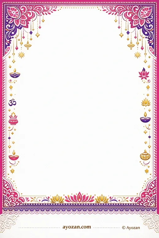 Bengali Milestone · Contemporary — Bengali Hindu Modern Milestone Celebration invitation card design from Ayozan