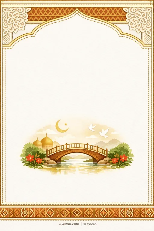 Bengali Greeting · Minimal — Bengali Muslim Minimal Personal Greetings invitation card design from Ayozan