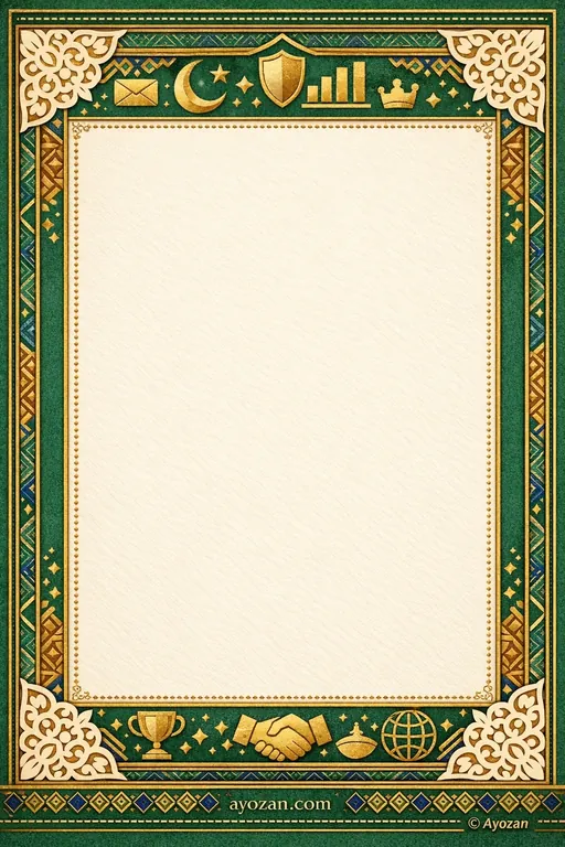 Bengali Thank You · Classic — Bengali Muslim Traditional Thank You invitation card design from Ayozan