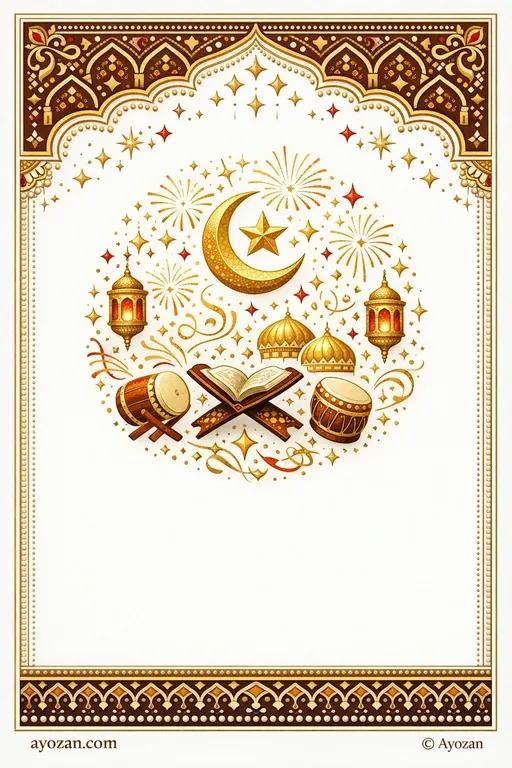 Hyderabadi Milestone · Minimal — Hyderabadi Muslim Minimal Milestone Celebration invitation card design from Ayozan