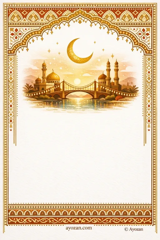 Hyderabadi Thinking of You · Minimal — Hyderabadi Muslim Minimal Personal Greetings invitation card design from Ayozan