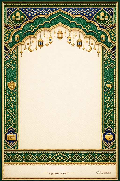 Hyderabadi Thank You · Classic — Hyderabadi Muslim Traditional Thank You invitation card design from Ayozan