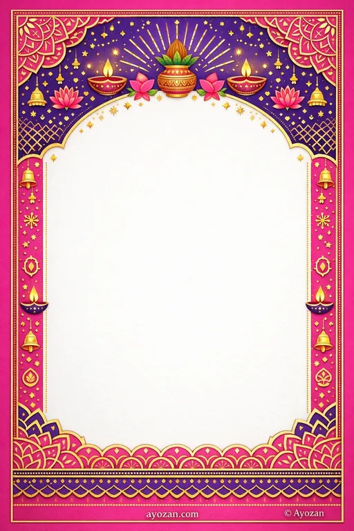 North Indian Milestone · Contemporary — North Indian Hindu Modern Milestone Celebration invitation card design from Ayozan