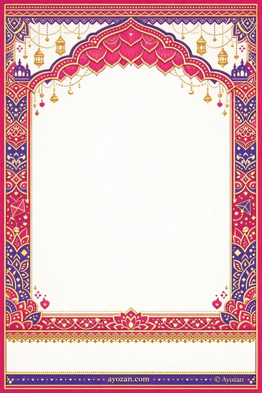 North Indian Thinking of You · Contemporary — North Indian Hindu Modern Personal Greetings invitation card design from Ayozan