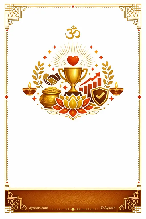 Tamil Thank You · Minimal — Tamil Hindu Minimal Thank You invitation card design from Ayozan