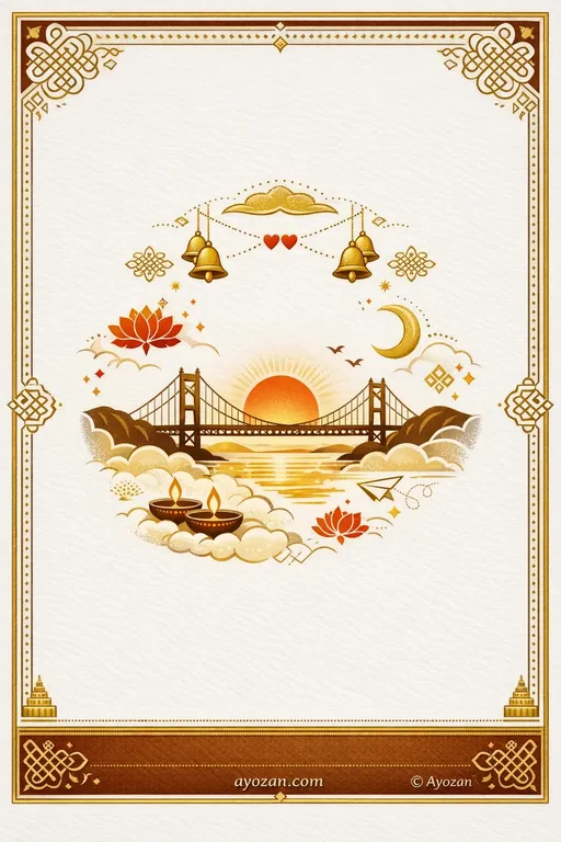 Tamil Thinking of You · Minimal — Tamil Hindu Minimal Personal Greetings invitation card design from Ayozan