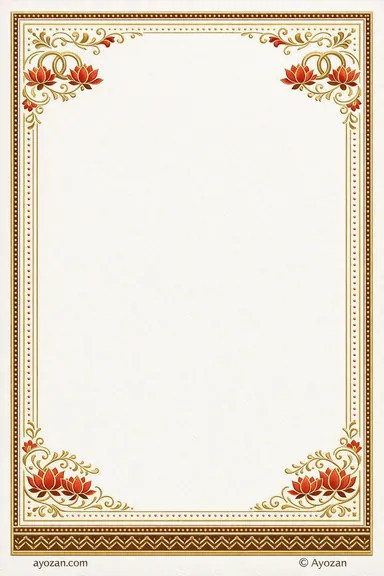 Gujarati Anniversary · Floral — Gujarati invitation card design