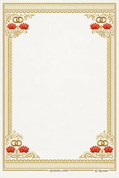 Gujarati Anniversary · Ornate — Anniversary card design