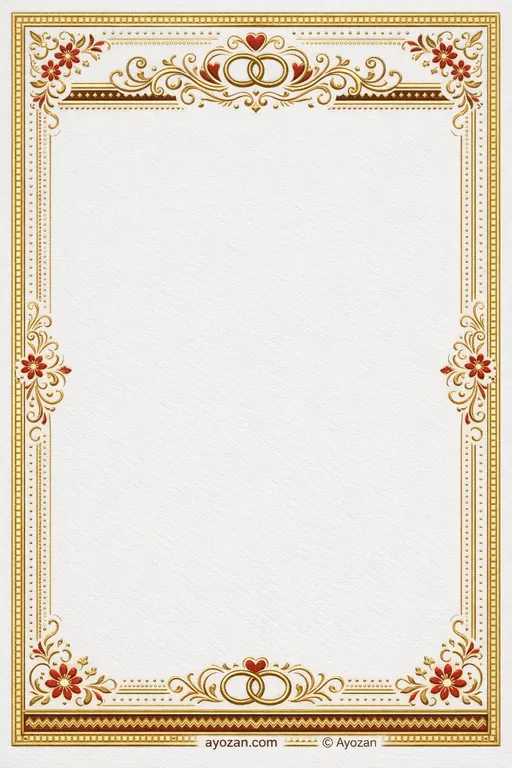 Gujarati Engagement · Ornate — Gujarati Hindu Ornate Engagement invitation card design from Ayozan