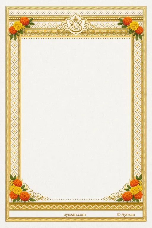 Gujarati Haldi · Ornate — Gujarati Hindu Ornate Haldi invitation card design from Ayozan