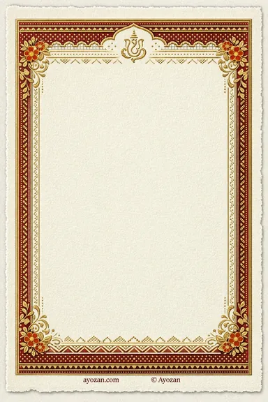 Gujarati Reception · Classic — Gujarati Heritage invitation card design