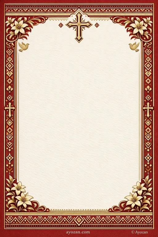 Assamese Memorial · Classic — Assamese Christian Traditional Memorial invitation card design from Ayozan