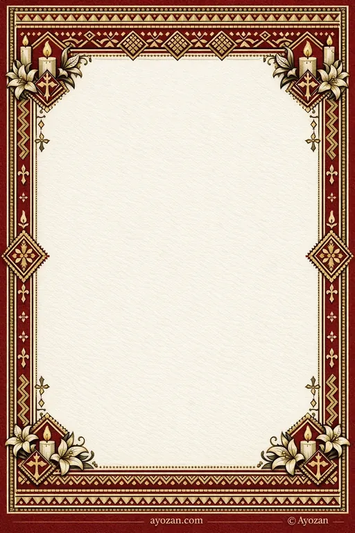 Assamese Prayer Meeting · Classic — Assamese Christian Traditional Prayer Meeting invitation card design from Ayozan