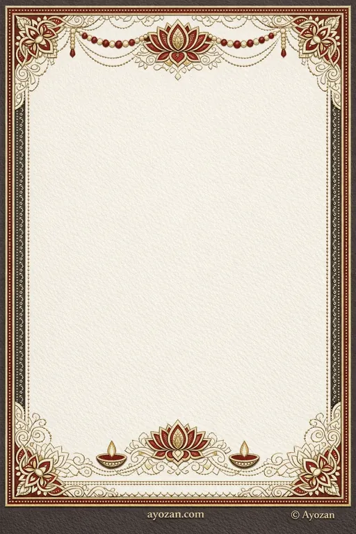 Bengali Prayer Meeting · Classic — Bengali Hindu Traditional Prayer Meeting invitation card design from Ayozan