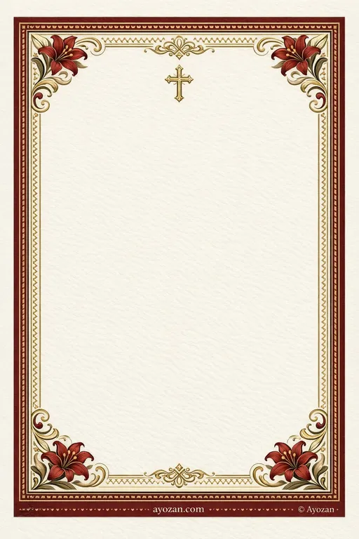 Bengali Funeral Prayer · Classic — Bengali Christian Traditional Funeral Prayer invitation card design from Ayozan