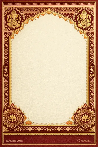North Indian Wedding · Classic — Bhojpuri Wedding invitation card design