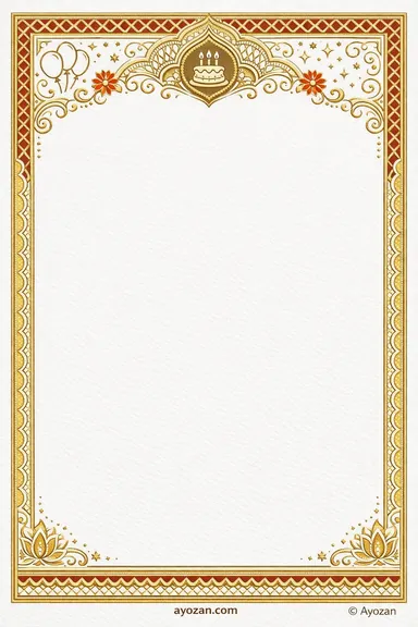 North Indian Birthday · Ornate — Birthday card design