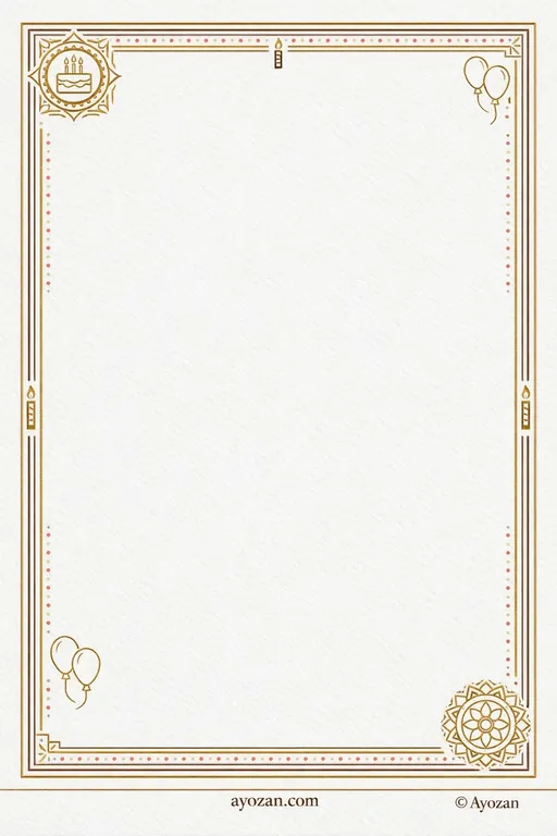 Birthday · Minimal — Minimal Birthday invitation card design from Ayozan