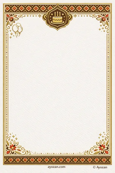 North Indian Birthday · Geometric — Birthday card design