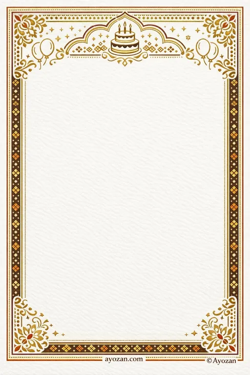 North Indian Birthday · Ornate — North Indian Sikh Ornate Birthday invitation card design from Ayozan