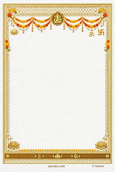 North Indian Haldi · Floral — Haldi card design