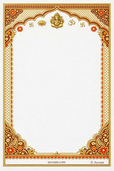 North Indian Mehndi · Floral — Mehndi card design