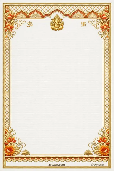 North Indian Reception · Floral — Reception card design