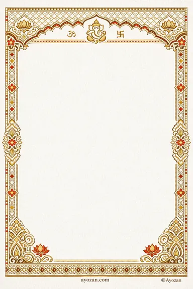 North Indian Mehndi · Geometric — Mehndi card design