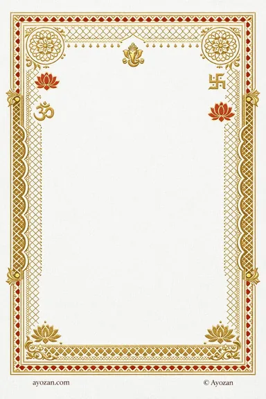 North Indian Sangeet · Geometric — Sangeet card design