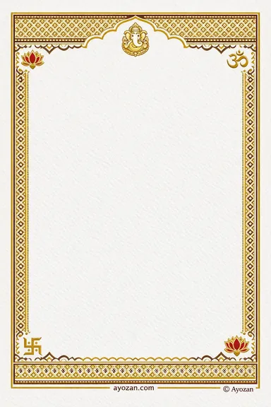 North Indian Haldi · Minimal — Haldi card design