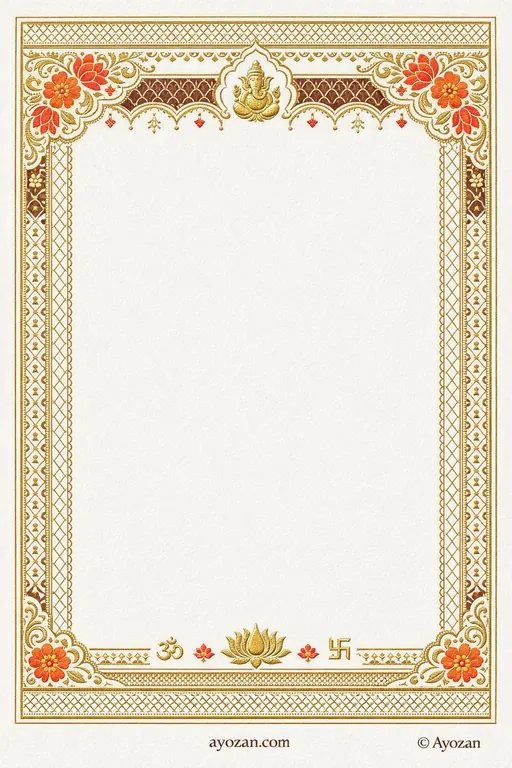North Indian Mehndi · Minimal — North Indian Hindu Minimal Mehndi invitation card design from Ayozan