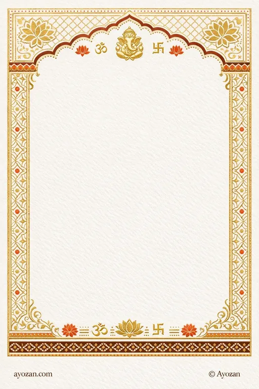 North Indian Sangeet · Minimal — North Indian Hindu Minimal Sangeet invitation card design from Ayozan