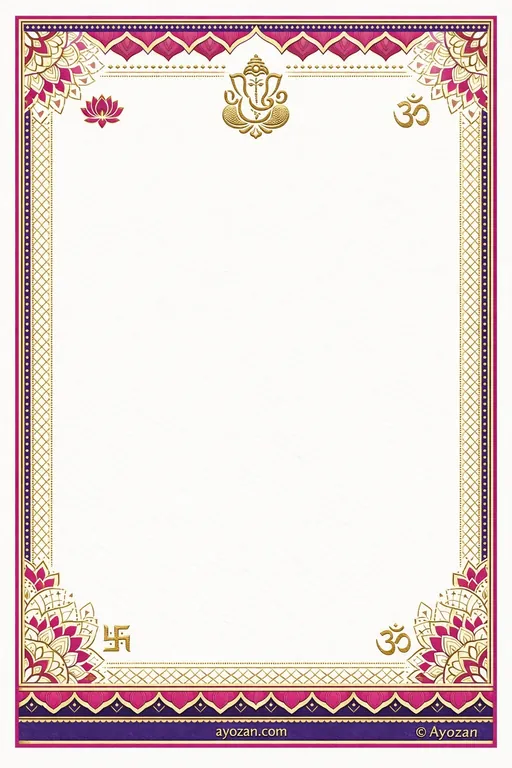 North Indian Wedding · Contemporary — North Indian Hindu Modern Wedding invitation card design from Ayozan