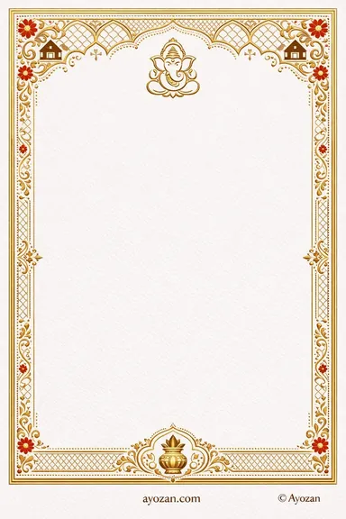 North Indian Housewarming · Ornate — Housewarming card design