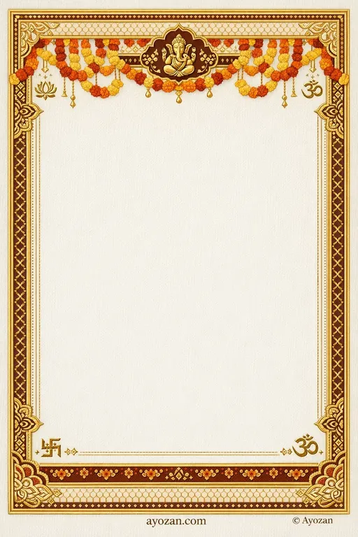 North Indian Haldi · Ornate — North Indian Hindu Ornate Haldi invitation card design from Ayozan