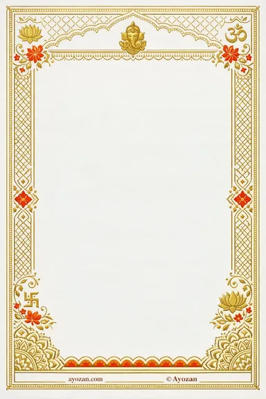 North Indian Wedding · Ornate — Hindi Wedding invitation card design