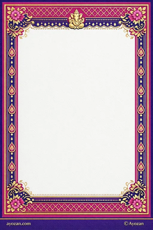 Eastern Prayer Meeting · Classic — East Indian Hindu Traditional Prayer Meeting invitation card design from Ayozan