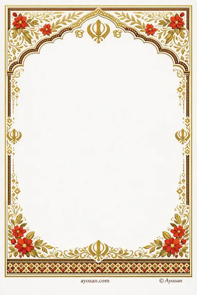 North Indian Reception · Floral — Reception card design