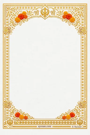North Indian Haldi · Geometric — Haldi card design