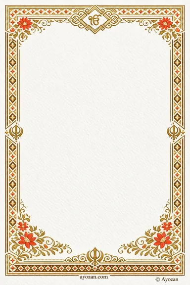 North Indian Mehndi · Geometric — Mehndi card design