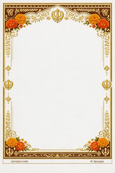 North Indian Haldi · Ornate — Haldi card design