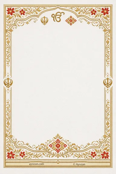 North Indian Reception · Ornate — Reception card design